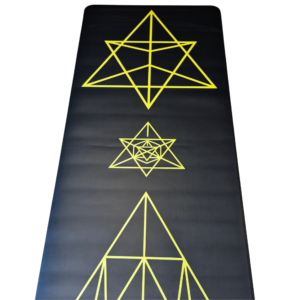 MAT DE CAUCHO NEGRO CON DISEÑO